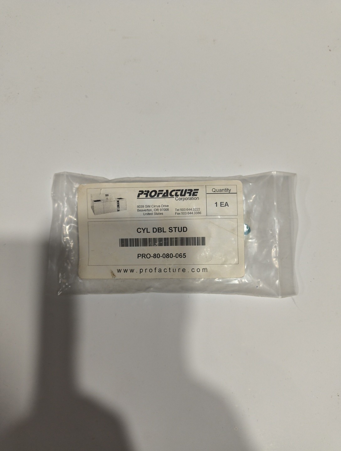 Tegal 80-080-065 PROFACTURE PLTGO142 CYL DBL STUD NEW SEALED