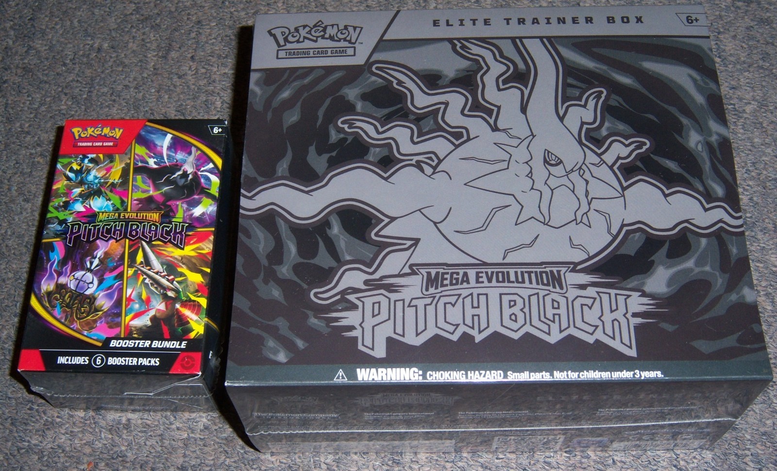 DING AND DENT DAMAGE SALE POKEMON TCG PITCH BLACK ETB ELITE TRAINER BOX + BUNDLE