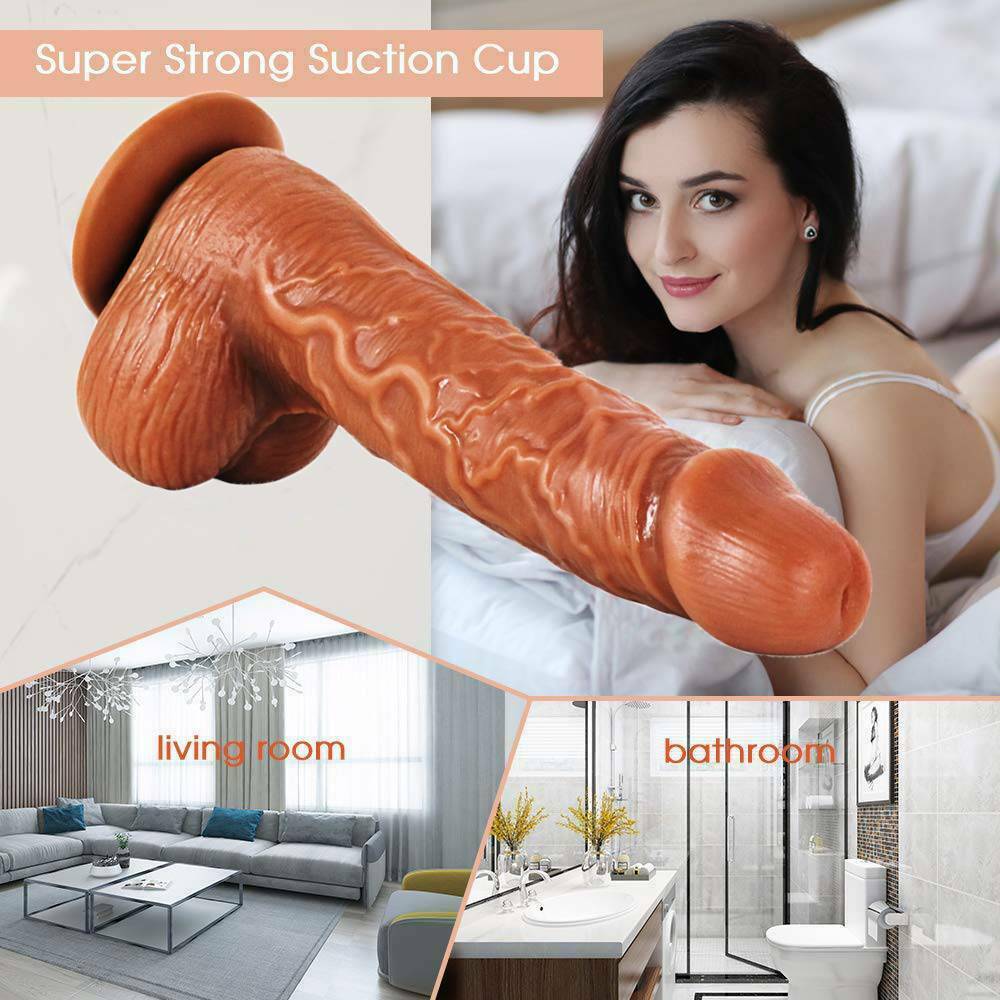 4IN1 XL Dildo Vibrator with 8 Thrusting Heating 8 Rotating Sex Toy for woman