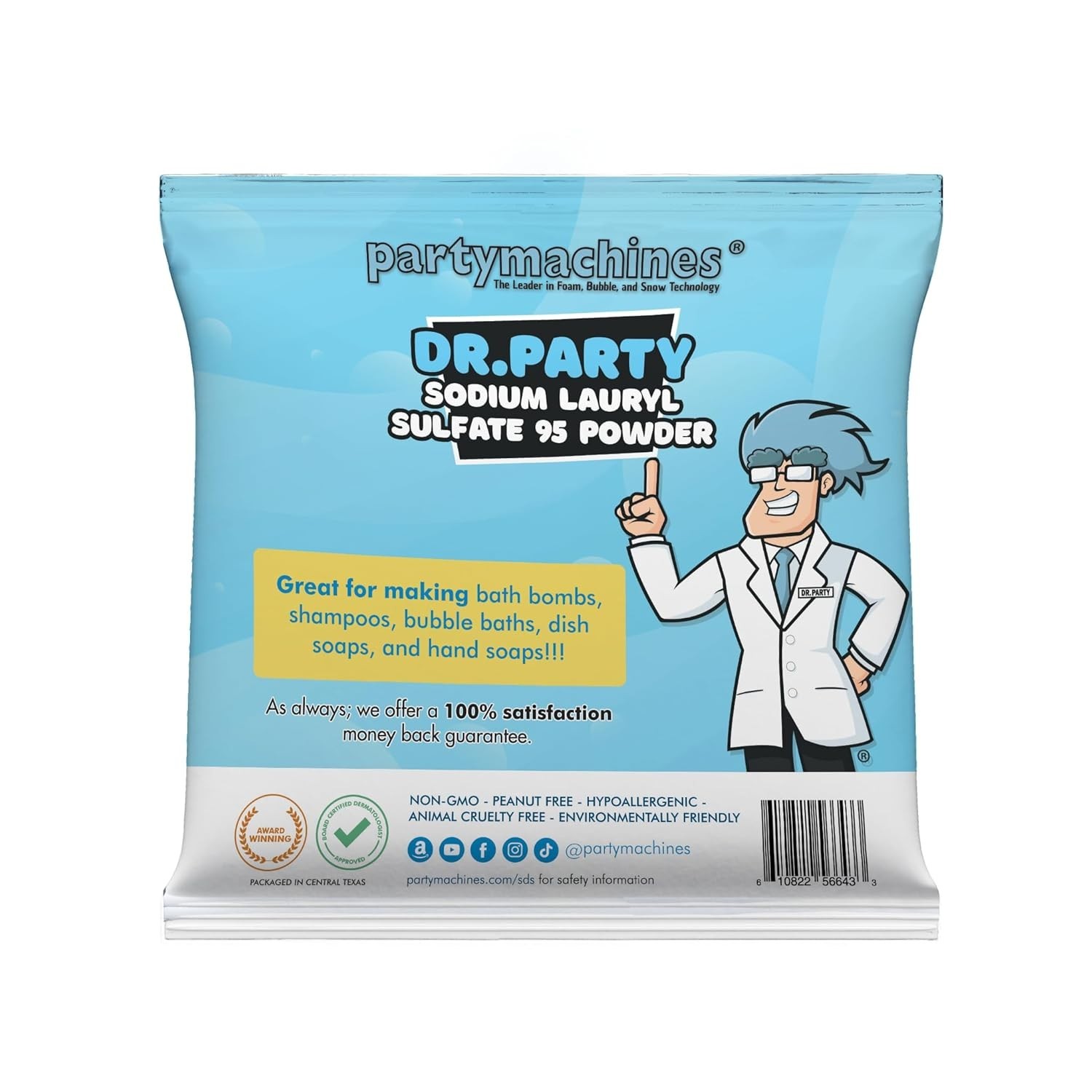 Sodium Lauryl Sulfate 95% Powder - Ideal for DIY Cleaning Products & Formulation
