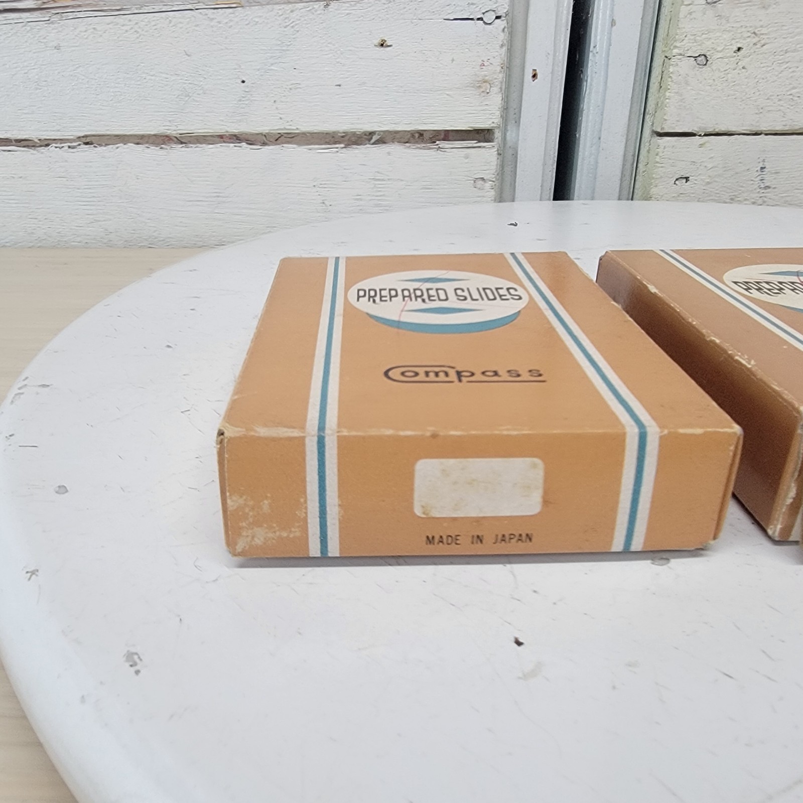 Vintage Compass Prepared Microscope Slides Lot 3 Sets Vegetables Algae Animals J