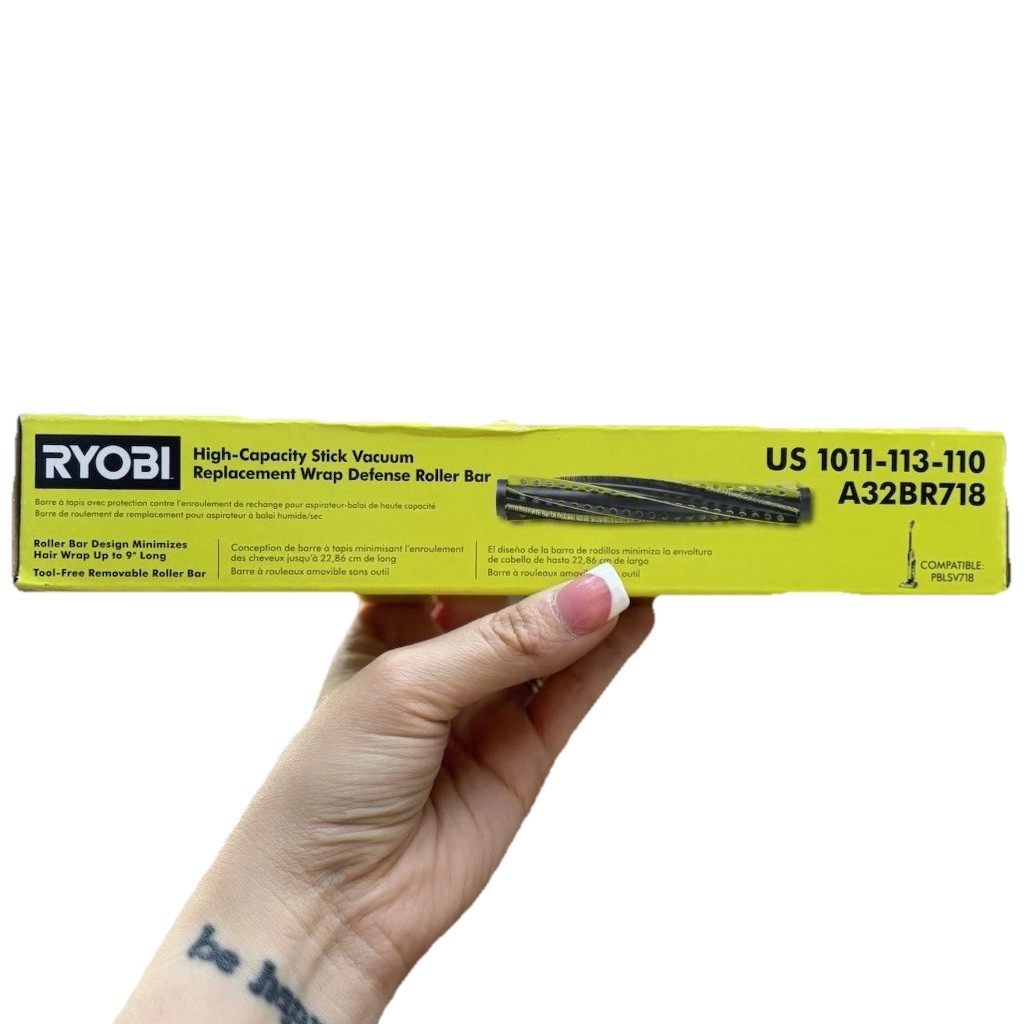 RYOBI Wrap Defense Roller Bar Replacement for PCL720 - High Capacity Stick Vacuu