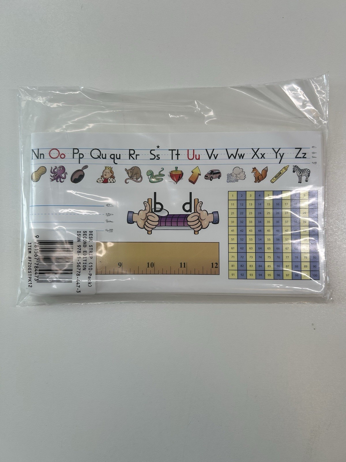Fundations Desk Strip Name Tag Plates Pack of 10 Phonics Handwriting NEW SEALED