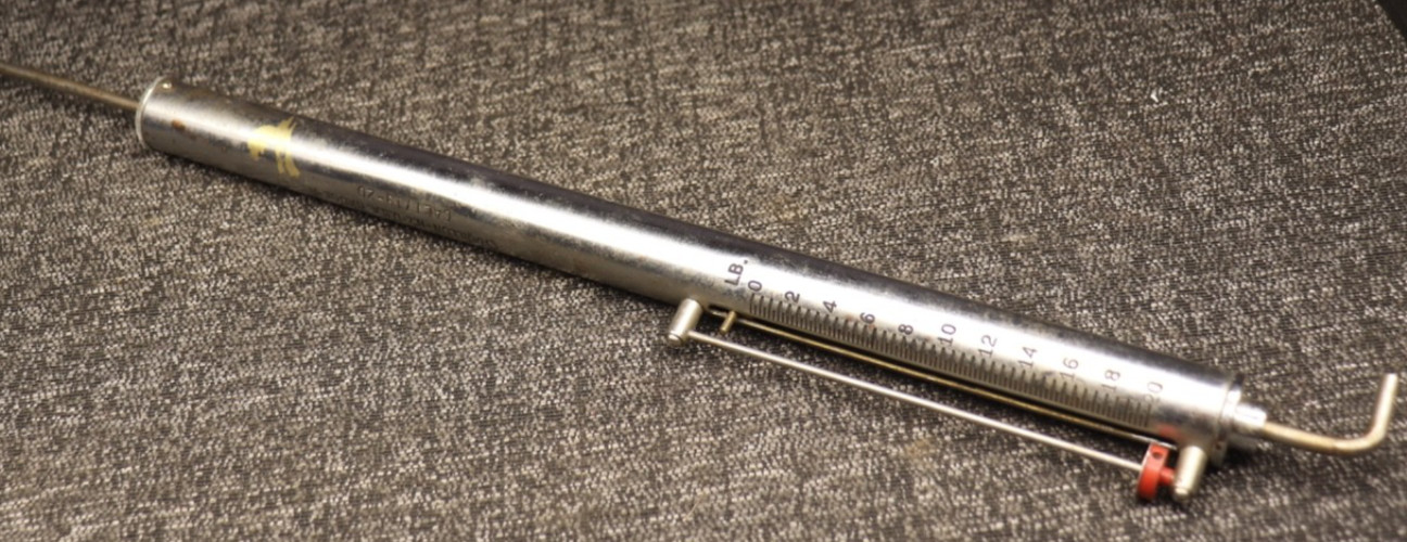 Chatillon Gauge-R   CAT 719-20 Tension Push/Pull Gauge 0-20+lbs N.Y. USA