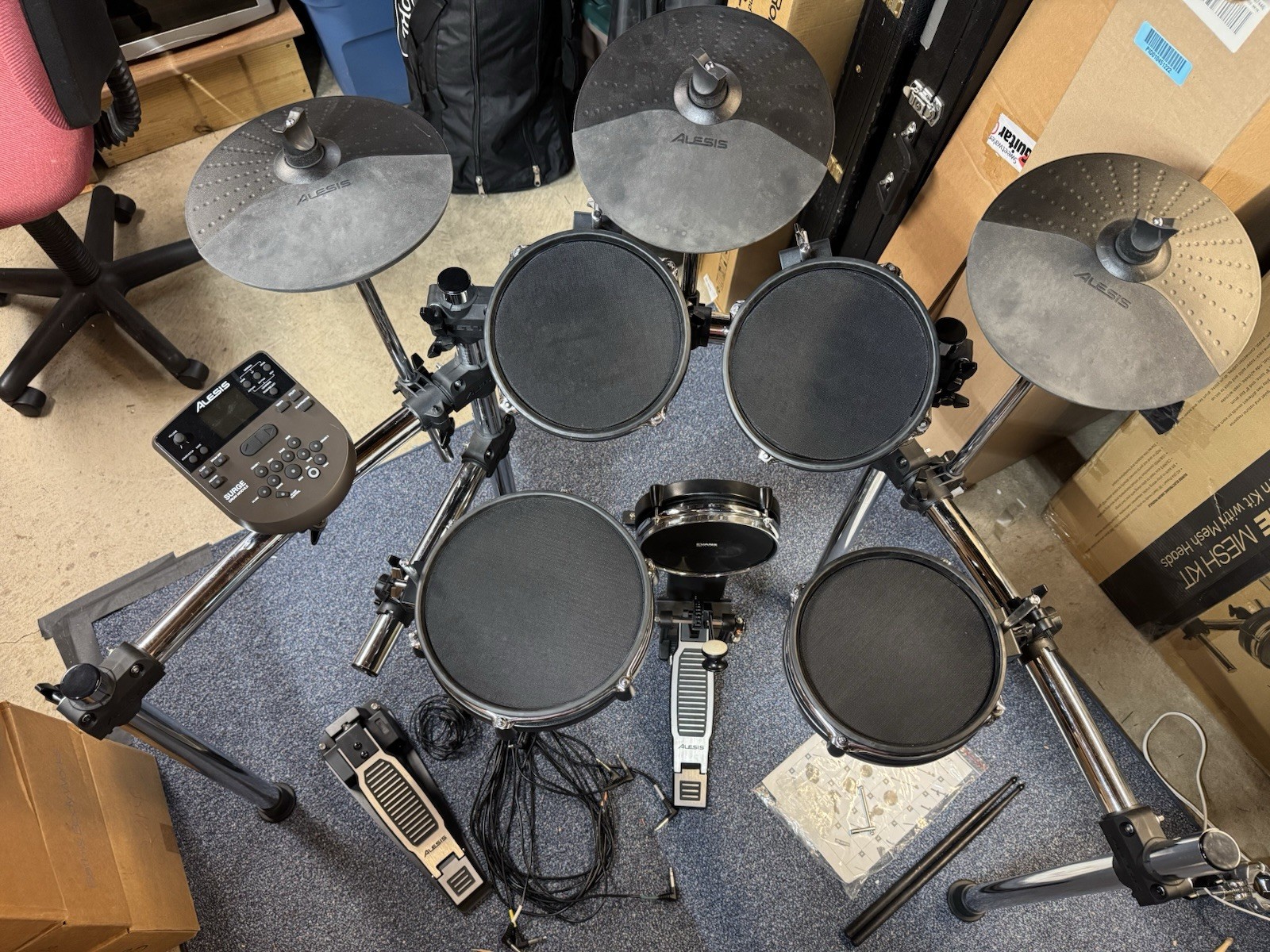 Alesis Surge Mesh Kit 8-Piece Electronic Drum Kit with Mesh Heads
