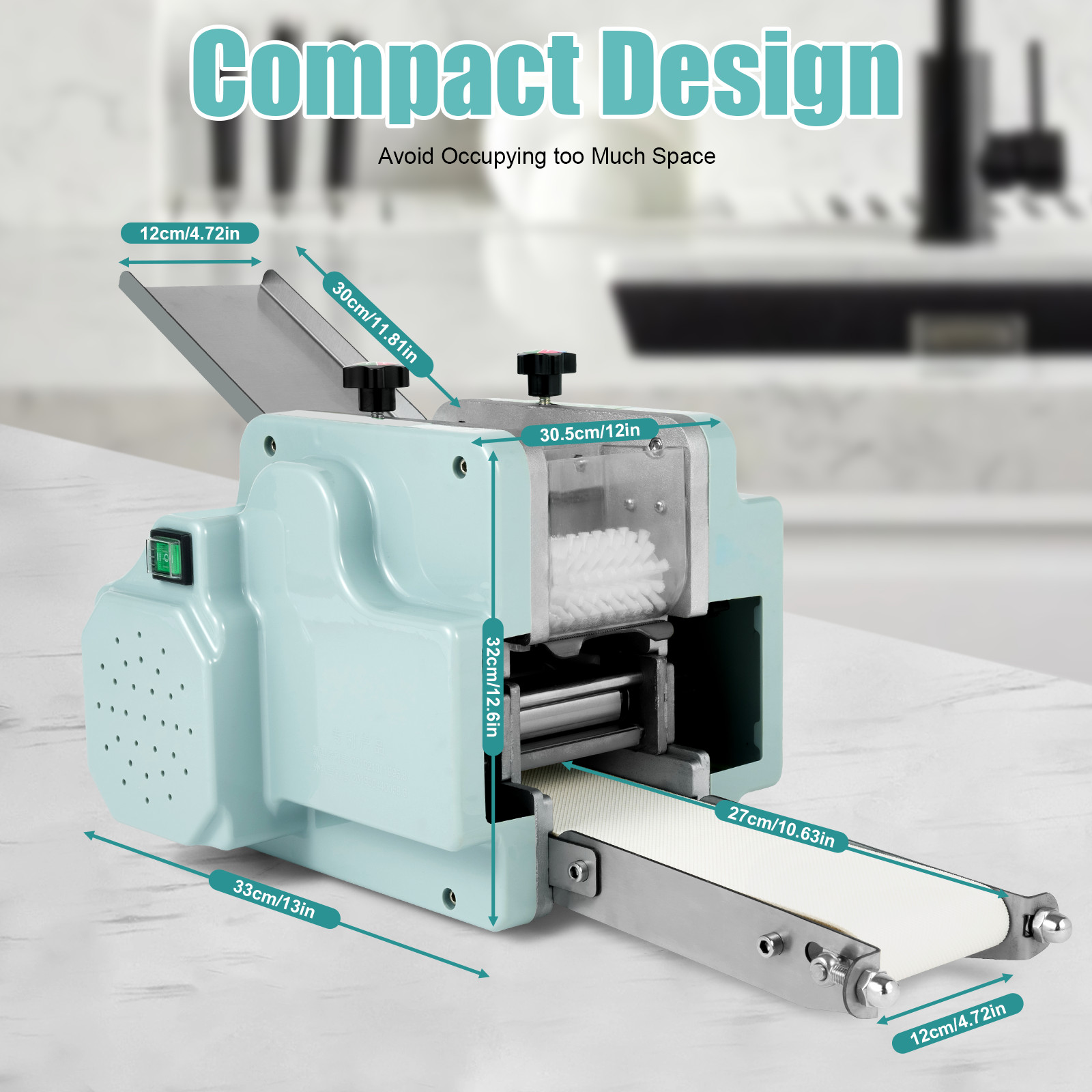 Electric Dumpling Skin Processing Machine Maker Wonton Dough Wrapper Commercial