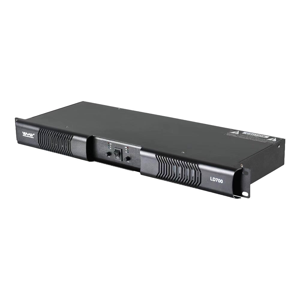 LASE LD-700 Power Amplifier 2 Channel x 350 RMS Watts @ 8Ω Class D, 500 @ 4Ω