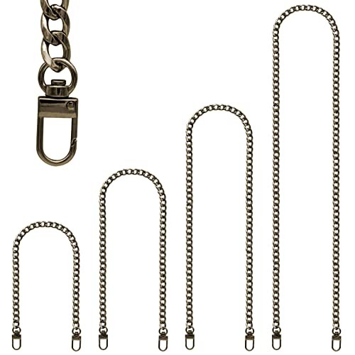 RAPUDA Purse Chain Strap, 4 Pieces Different Sizes Bag Chain Strap, Bronze