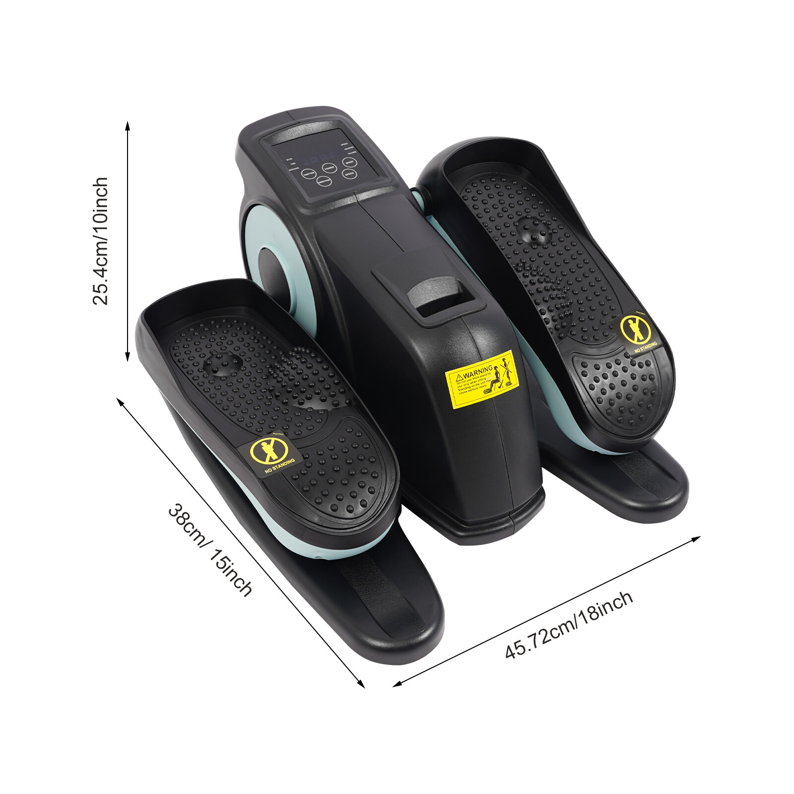 Exercise Pedal Exerciser Portable Foot Pedal Machine Floor Stand+Remote Control