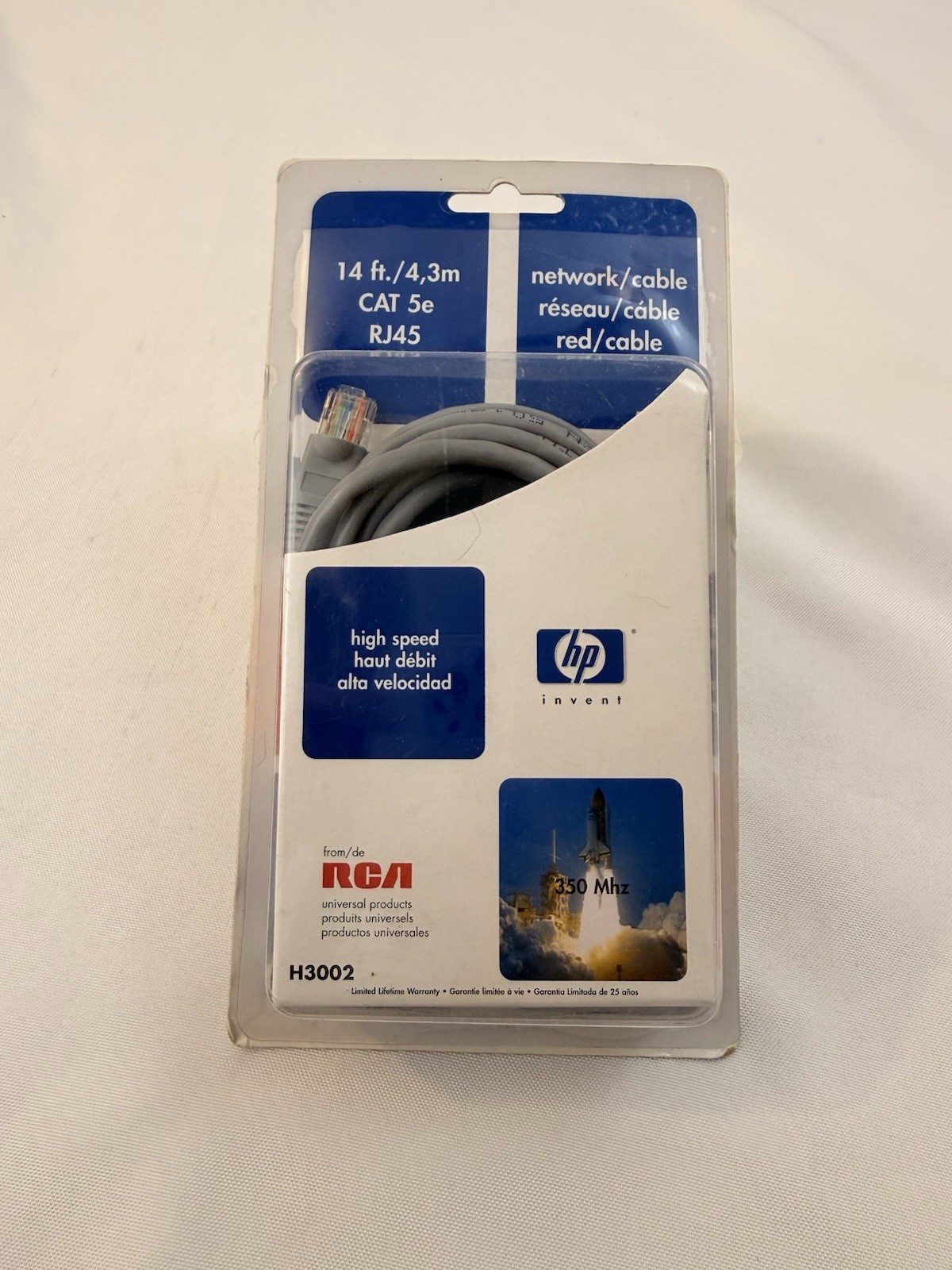 14ft. CAT 5e RJ45 Network Cable Hp H3002 New Sealed FAST SHIP