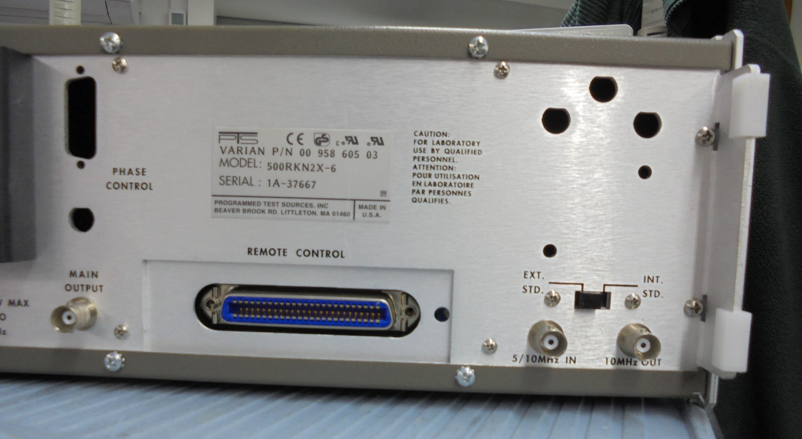 Programmed Test Sources Inc 500RKN2X-6 Frequency Synthesizer 1-500MHz PTS 500