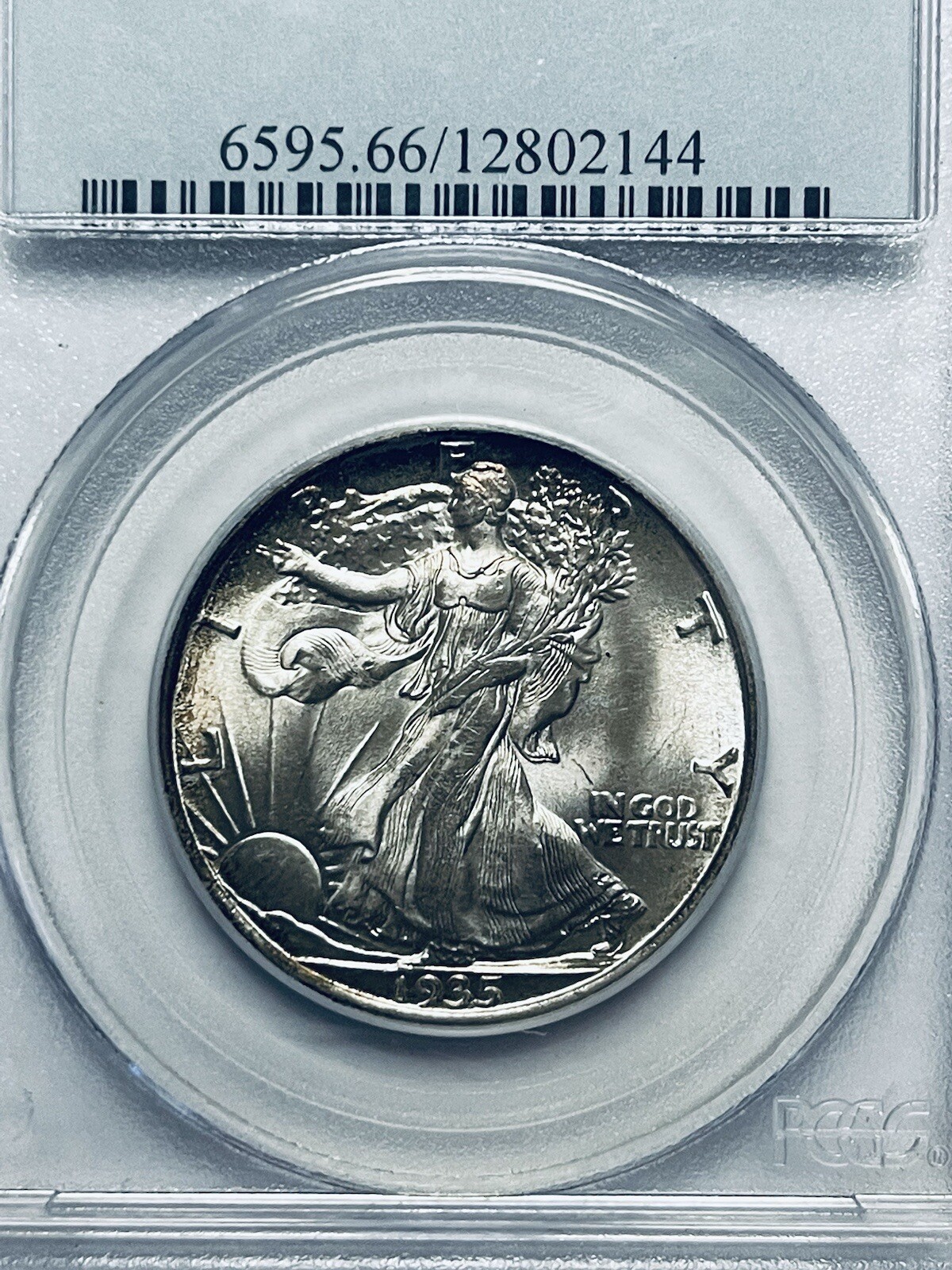 1935 Walking Liberty Silver Half Dollar PCGS MS66