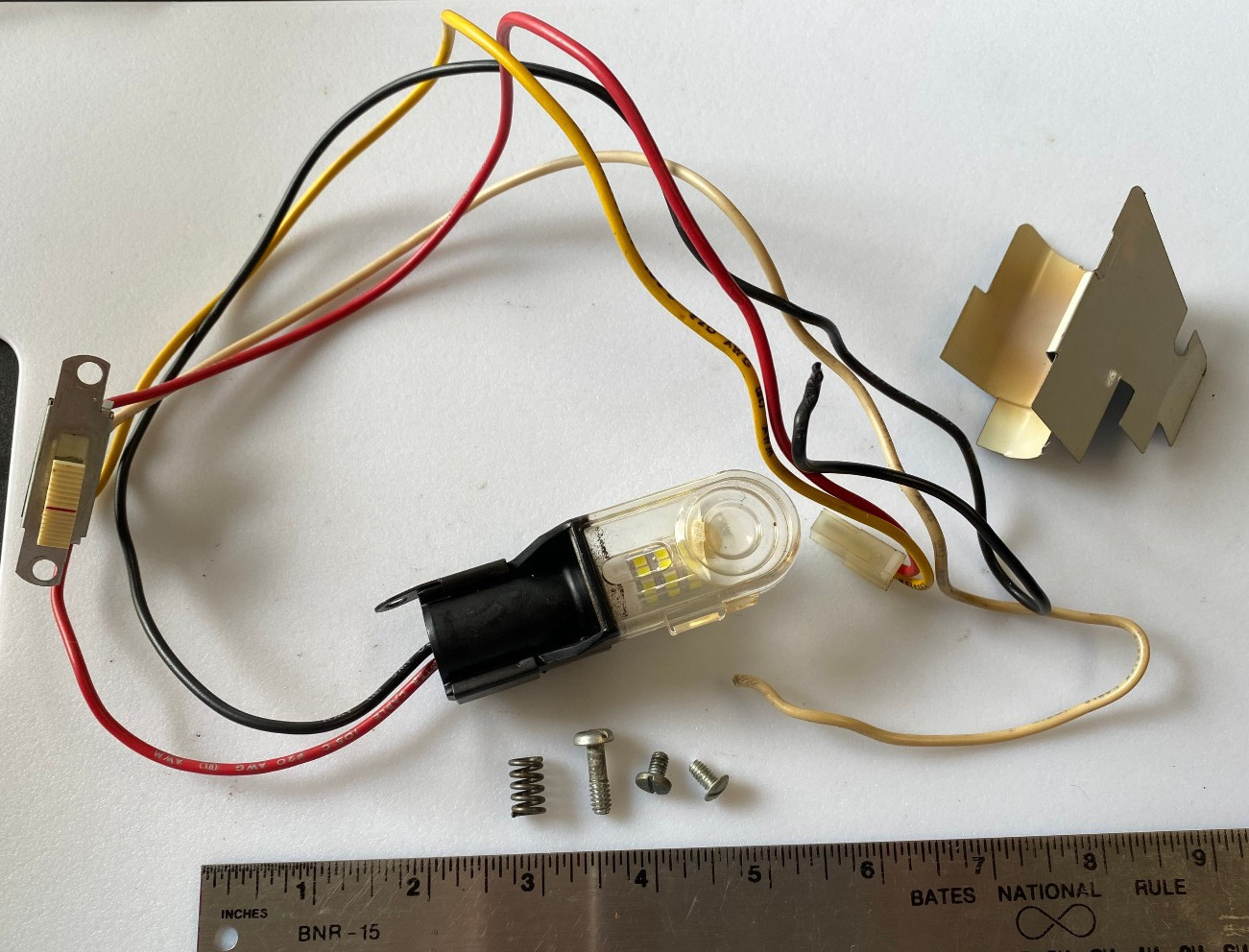 Singer Golden Touch & Sew 750 Part – Power Switch & Light Assembly