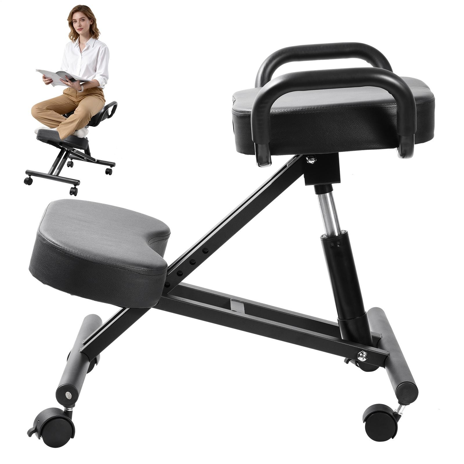 Ergonomic Kneeling Chair For Home And Office, Black