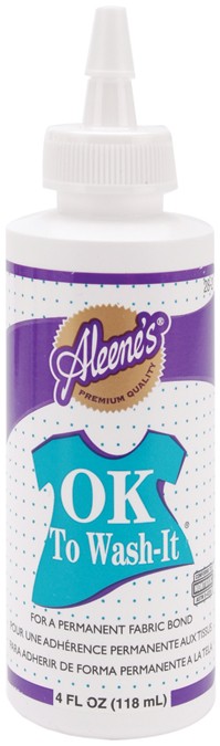 Aleene's OK To Wash-It Fabric Glue 4oz