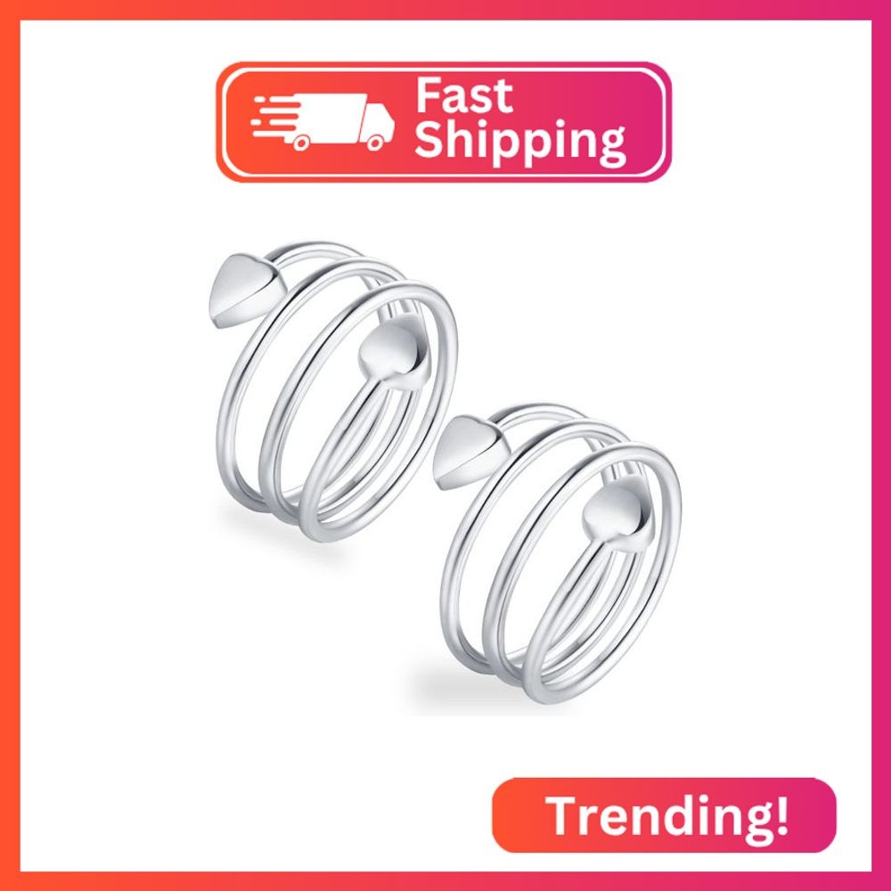 Feraco 2pcs Copper Rings for Women,99.99% Pure Copper Ring,Ring Women,Copper Rin