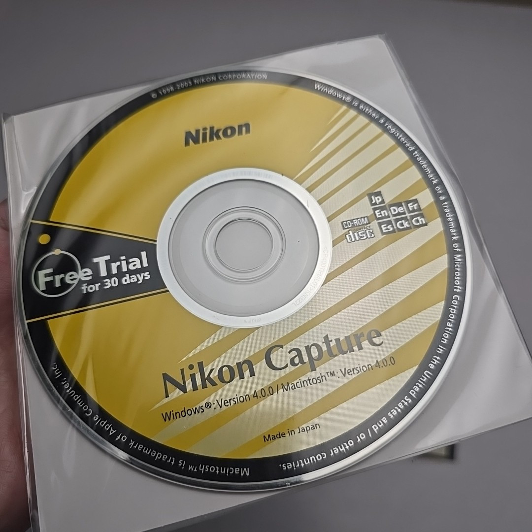 Nikon PictureProject Picture Project 1.0 CaptureCD-ROM Windows Mac NSA Software