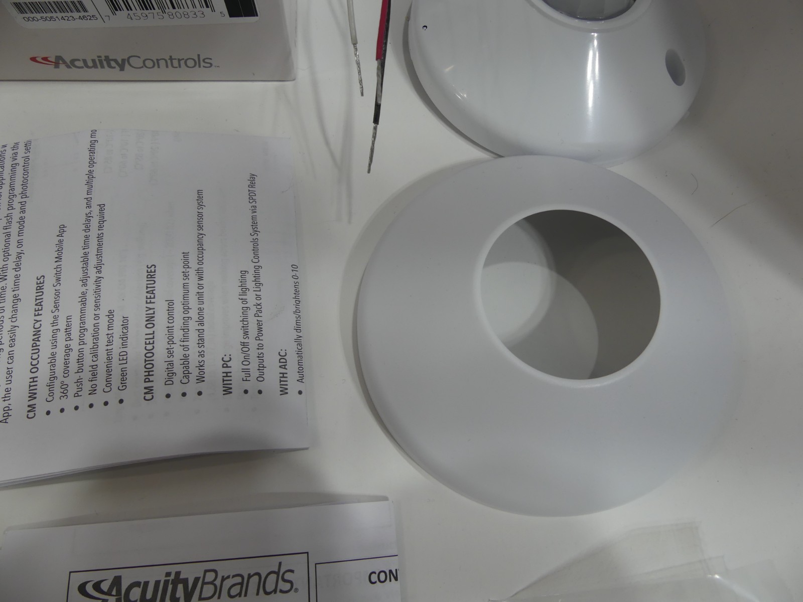 Lithonia Lighting CM 10 Sensor Switch White