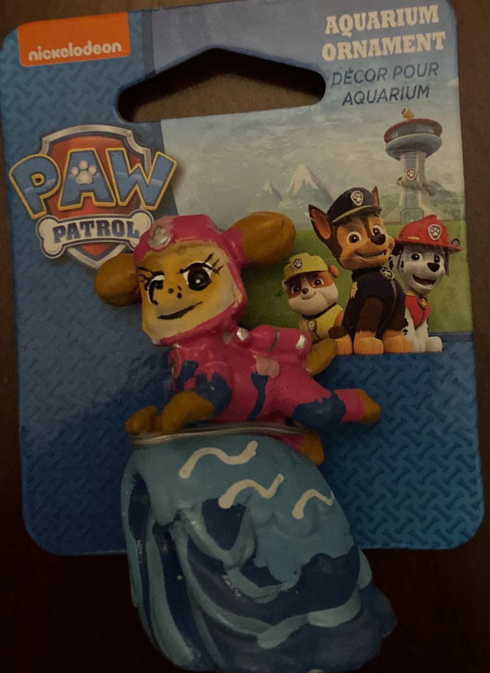 New Nickelodeon PAW PATROL Mini Resin Aquarium Decoration Ornament SKYE