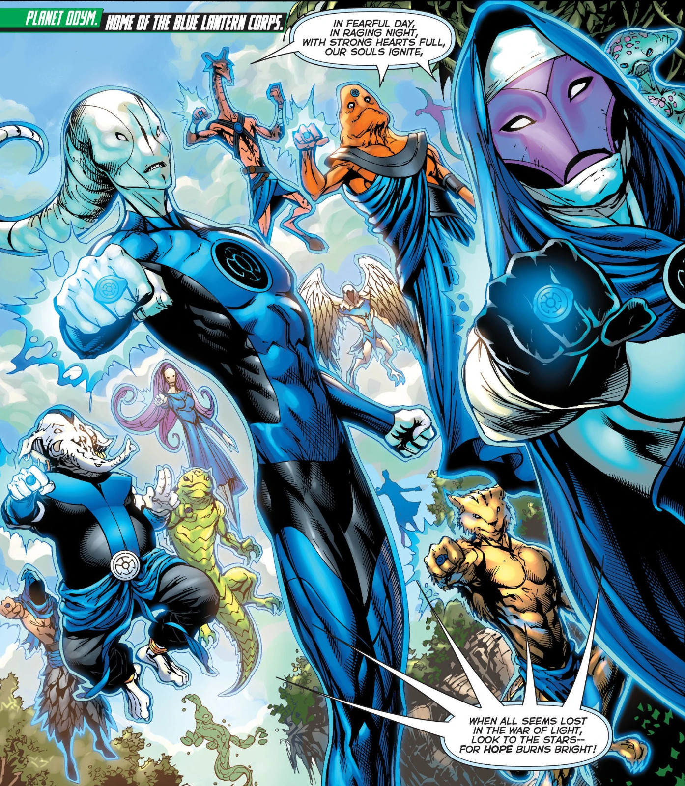 Hope Lantern Power Ring, Emotional Spectrum, Blue Lantern Corps, Green lantern
