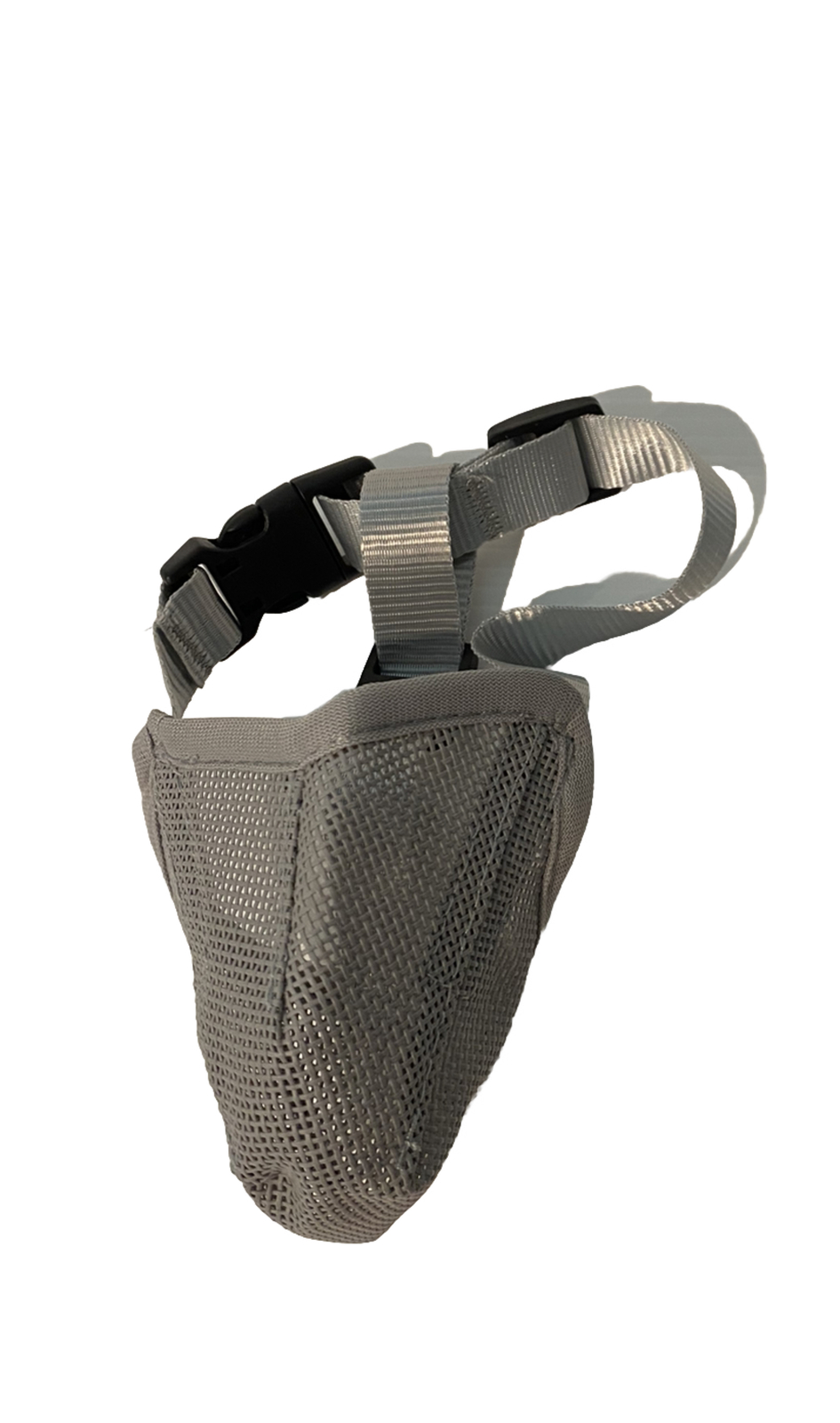 Dog Muzzle mesh 2 pack adjustable strap (XS: Snout 6 1/4”- 8 1/4") Black & Grey