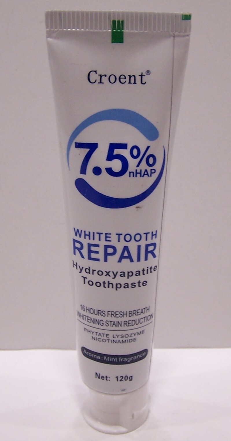 7.5% Hydroxyapatite Toothpaste White Tooth Repair 4.23oz EXP 03/2028