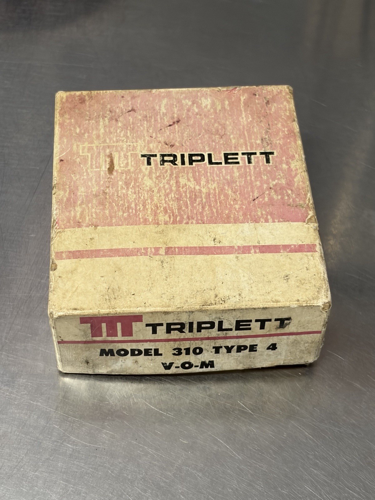 Triplett Model 310 Type 4 Volt Ohm Meter with Case, Probes and Instructions