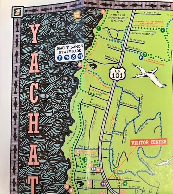 Visitor Map to Yachats, Oregon