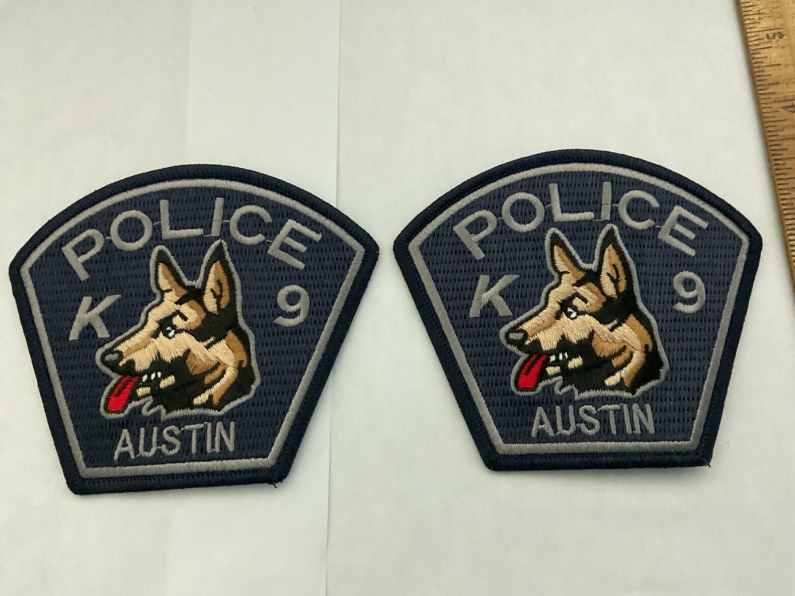 Austin Texas Police K 9  collectable patch full size and new patch set