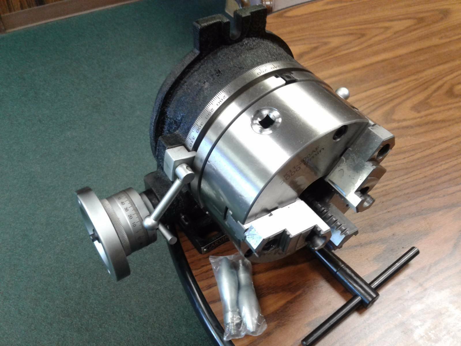 12” HORIZONTAL & VERTICAL ROTARY TABLE w. 12” 3 jaw chuck front mounting