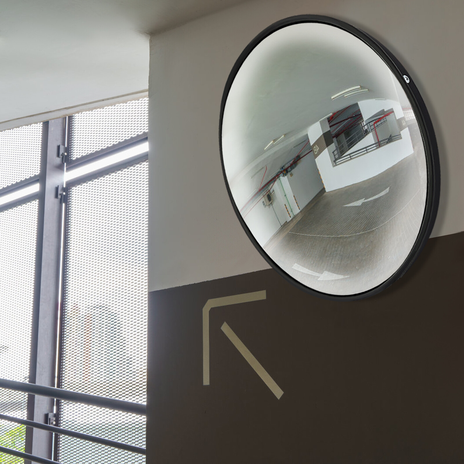 12inch Traffic Convex Corner Mirror Corner Blind Spot Security Safety Mirror
