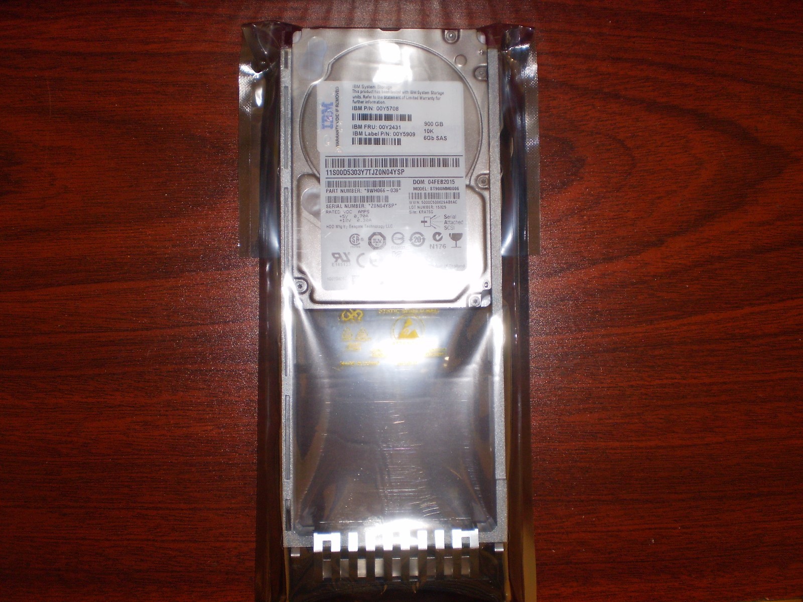 00Y2431,00Y5708,00Y5909 IBM 900GB 10K 6GBPS SAS 2.5" HDD