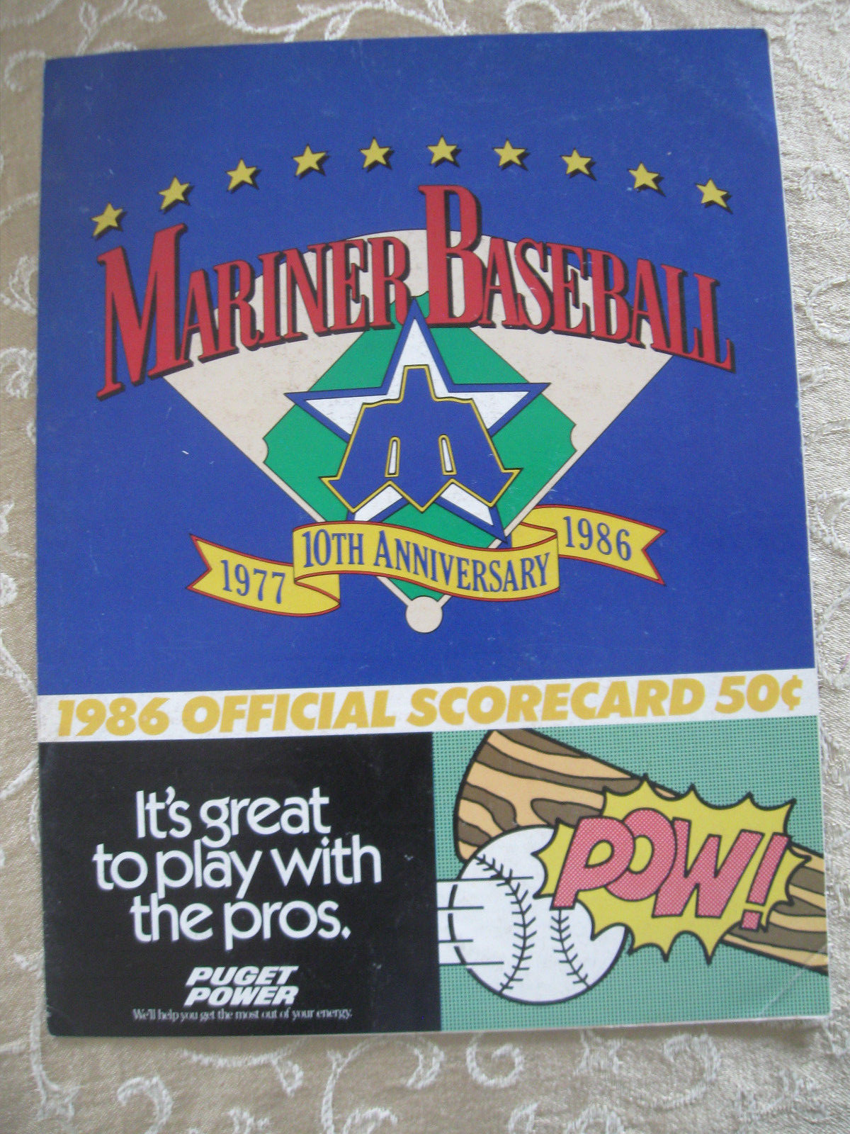 1986 Seattle Mariners Scorecards (Brewers & .Blue Jays) 2
