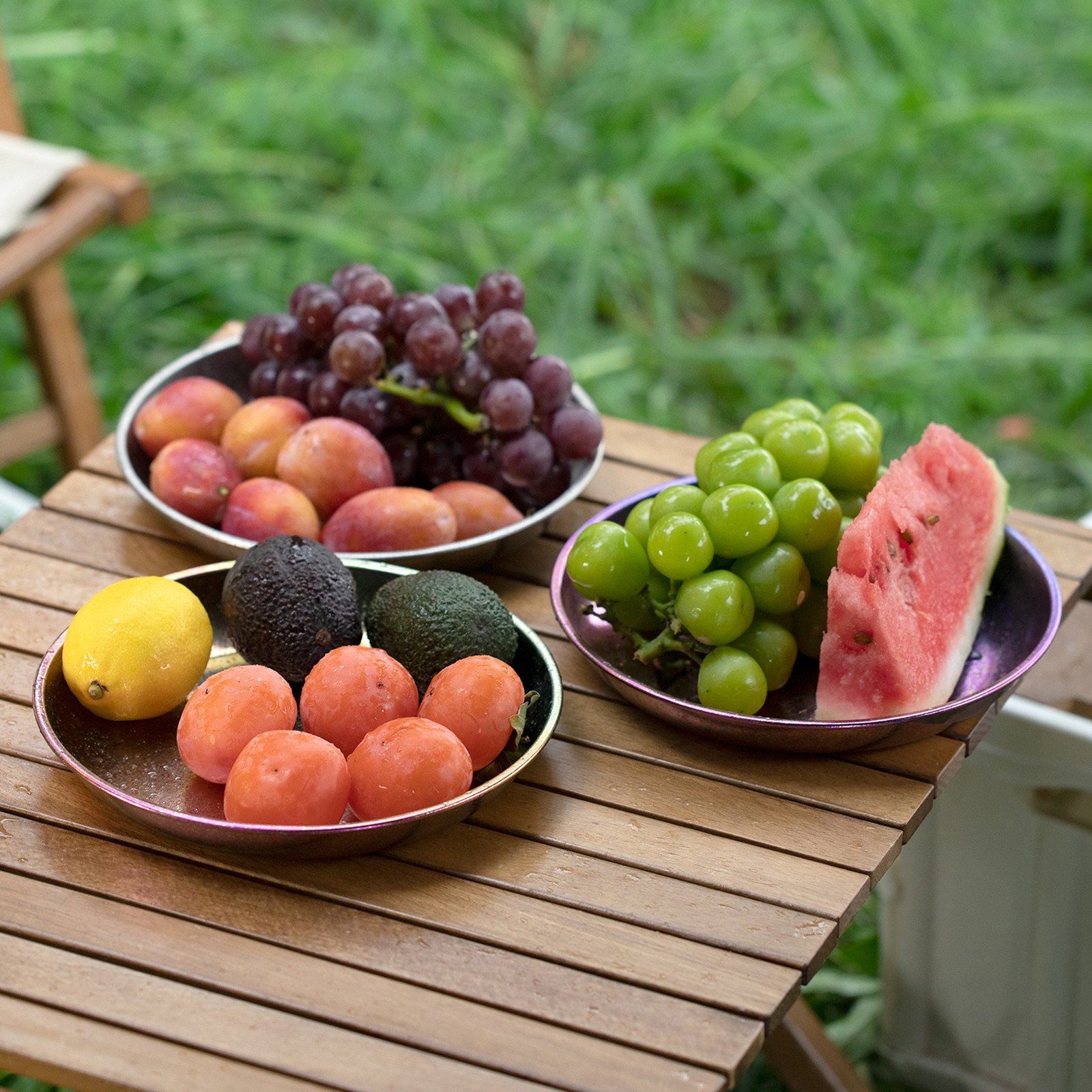 Portable Titanium Camping Plate Pure Ti Salad Plate Durable Lightweight 800 ZFRP