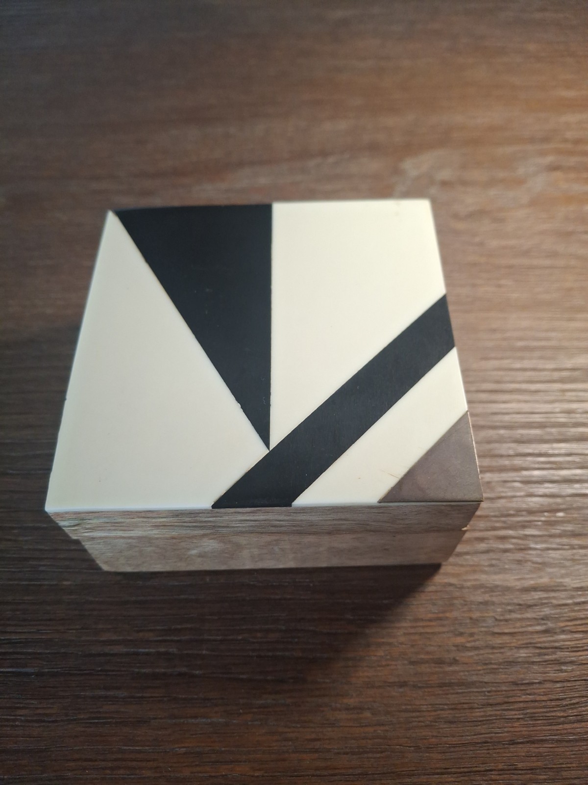 Wood And Rein Lidded Box 4 X 4