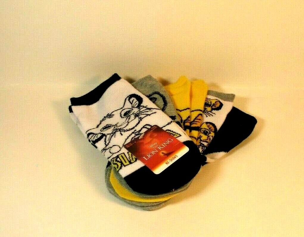 Disney Women Disney The Lion King No Show Socks 5 Pairs For Shoe Size 4-10 NEW