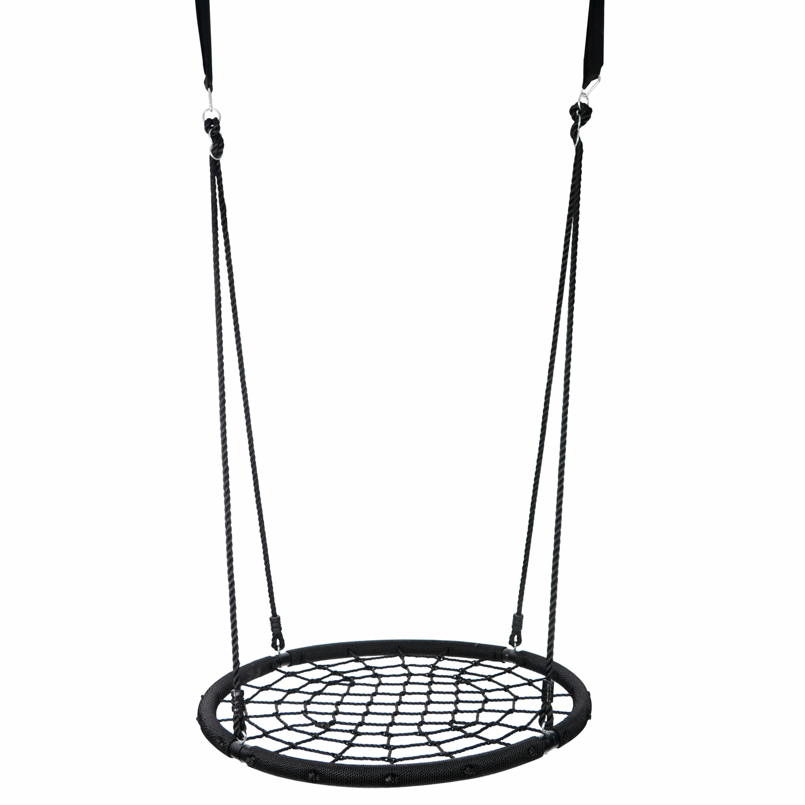 Swing Stand Yard Lawn Playground A-Frame + 48'' Spider Web Tree Swing Net Garden