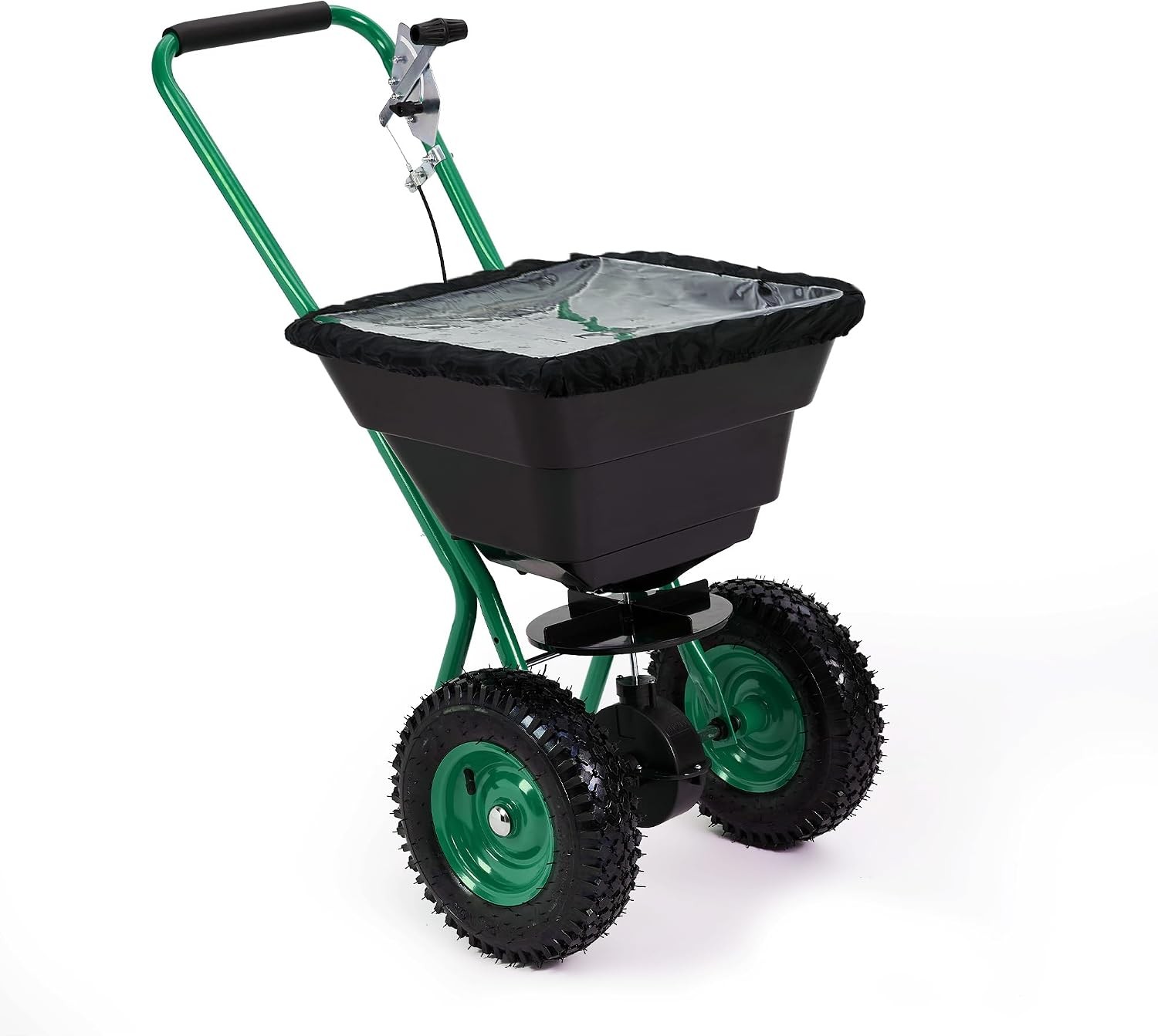 80 lbs Load 12FT Push Walk Behind Broadcast Spreader Fertilizer Seed Spreading