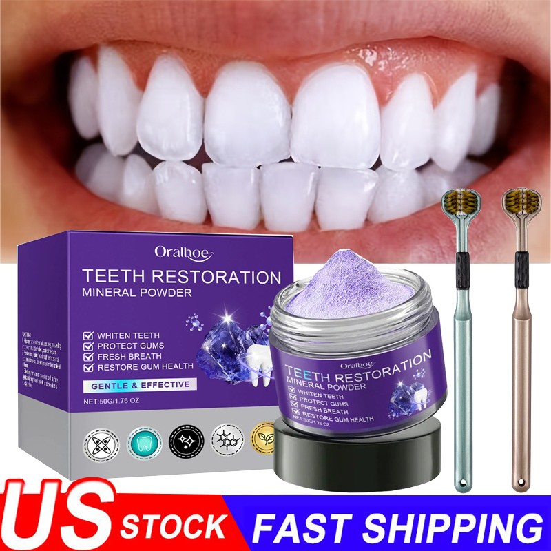 Dental Restoration Mineral Powder, Mineral Tooth Powder, Teeth Whitening-US