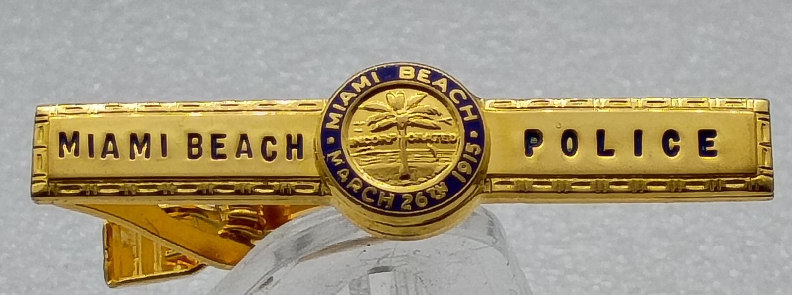 Miami Beach Police Tie Clip