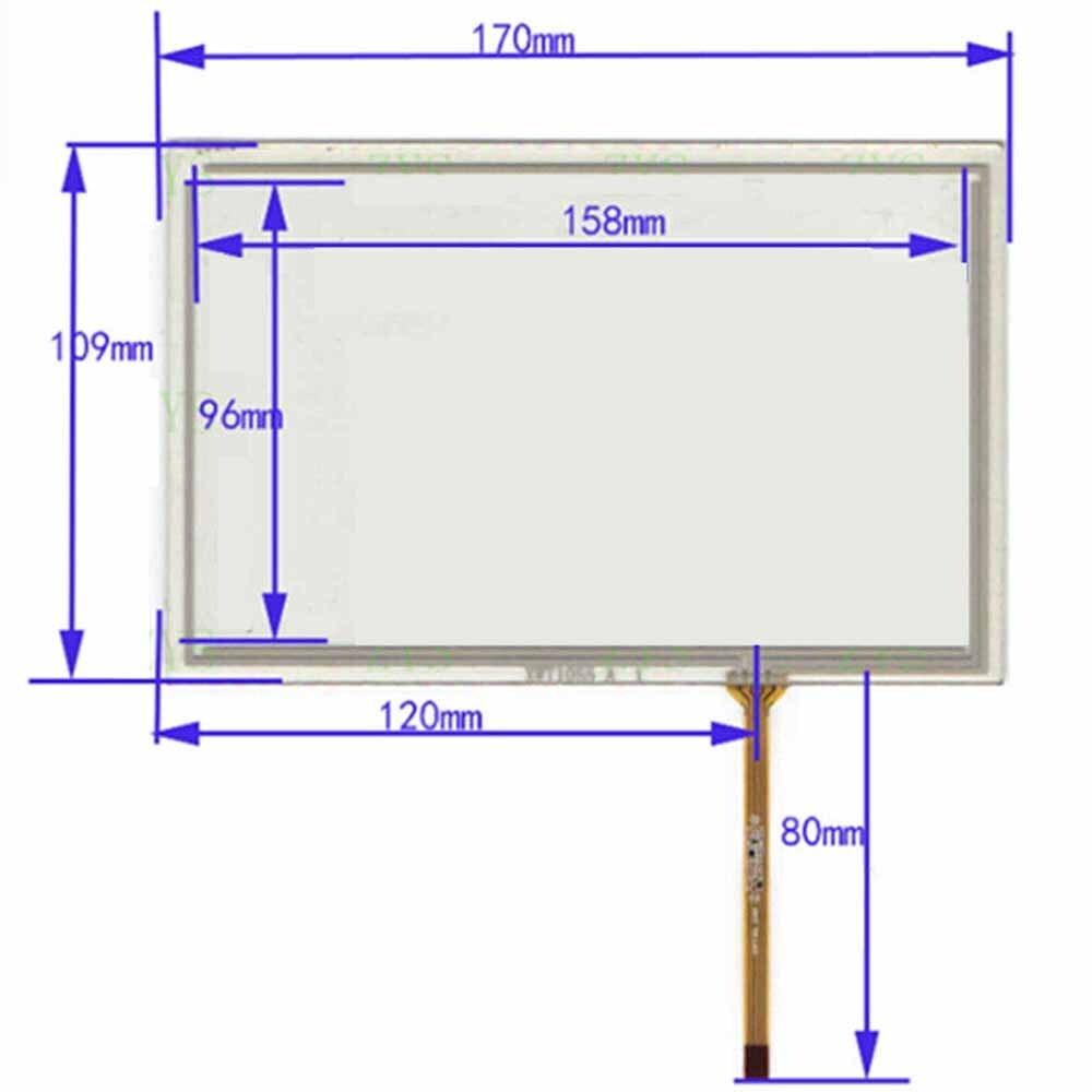 New For XWT1055 4-wire 170mm*109mm Touch Screen Glass Panel