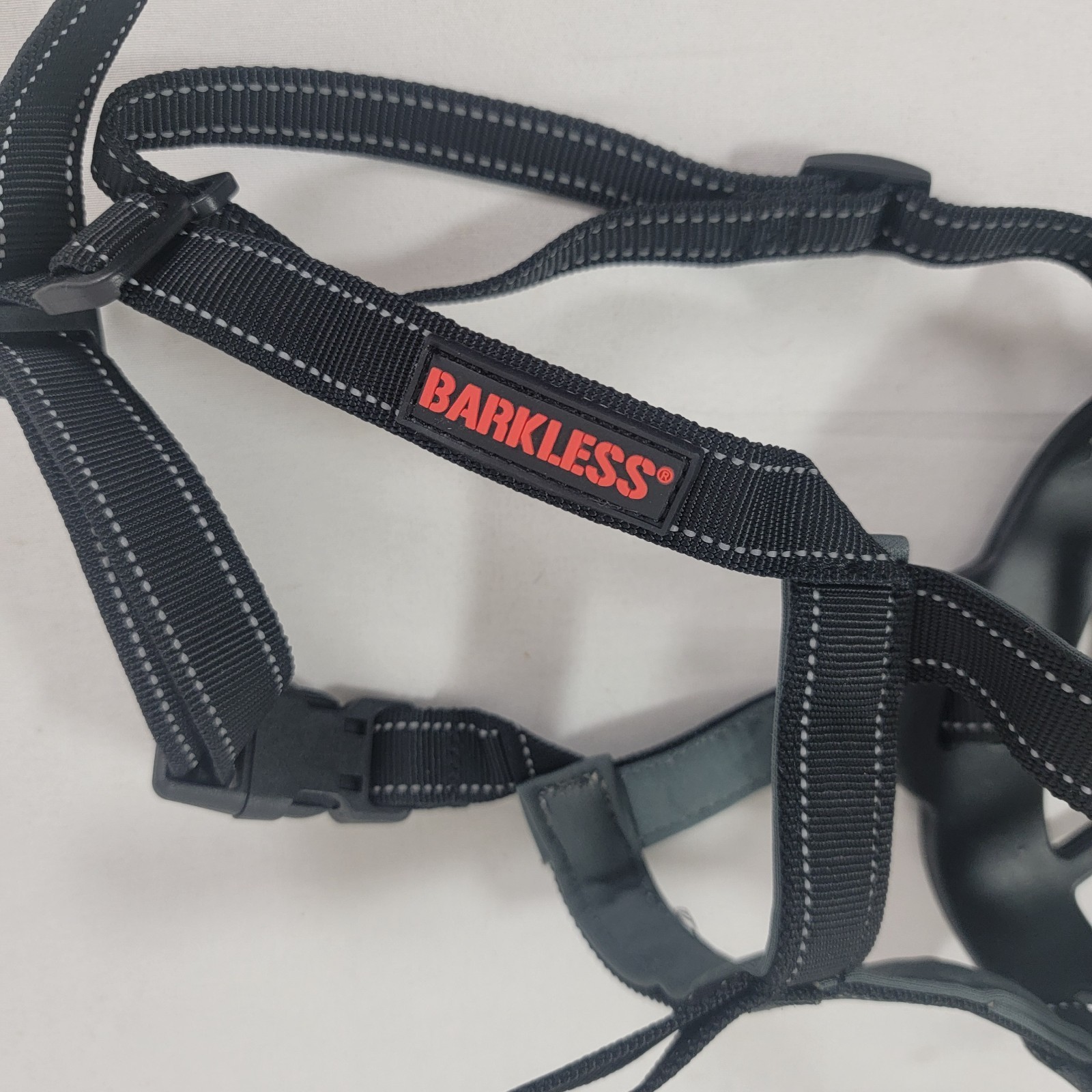 Barkless Dog Black Basket Muzzle Size 4 NWOT Soft Silicone Helps Prevent Biting