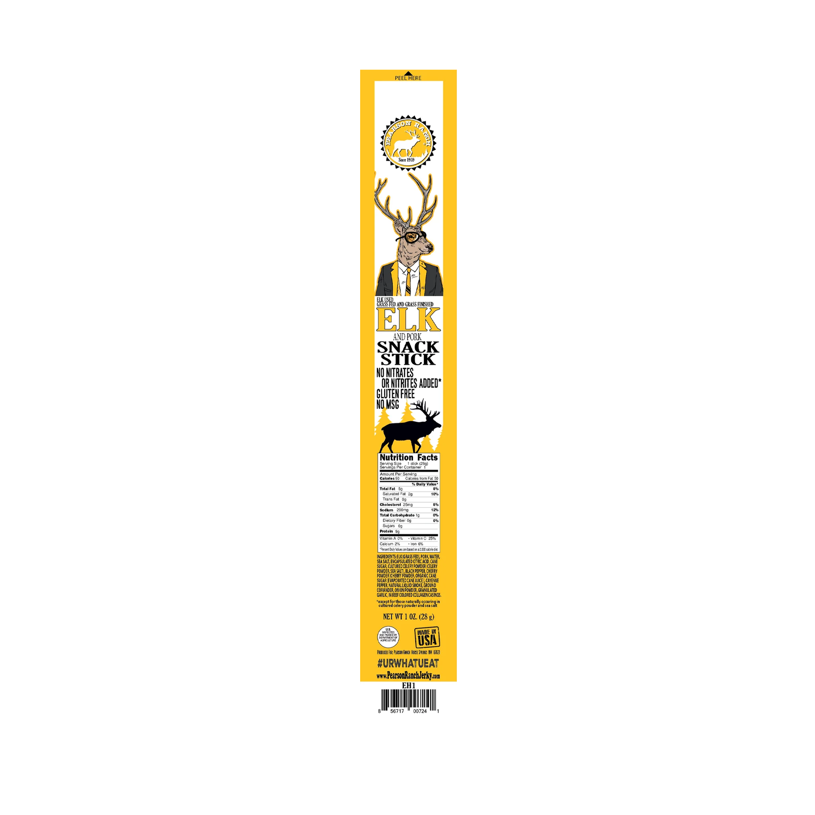 Elk Hickory Smoked Snack Stick