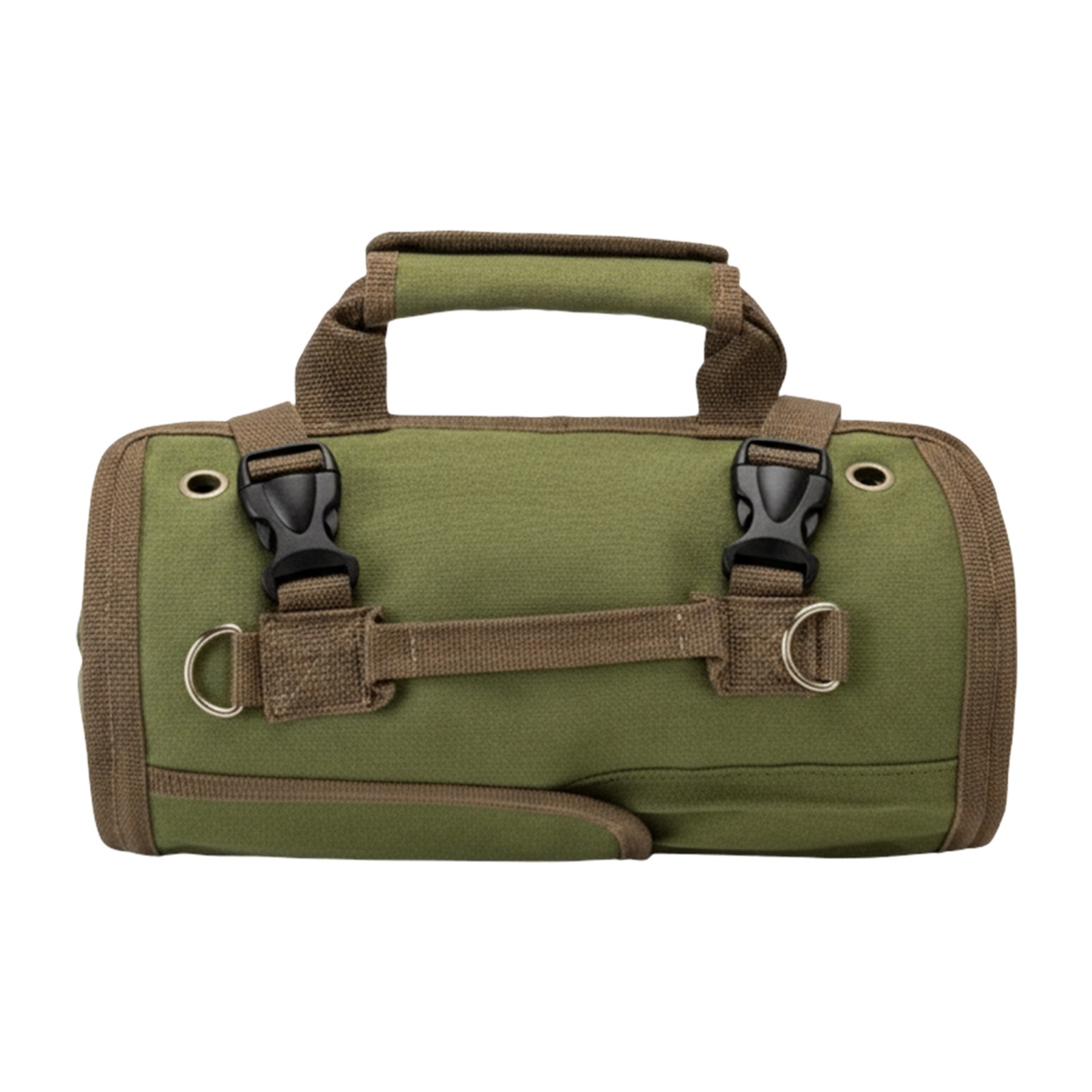 Foldable Roll Up Tool Bag with 4 Compartments & 2 Detachable Pouches