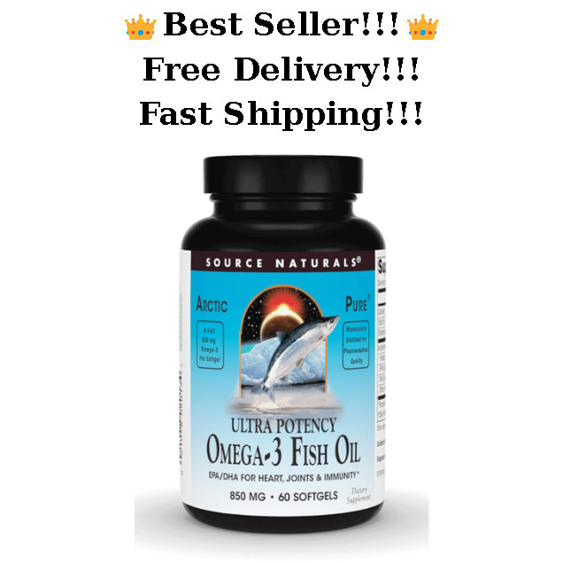 Source Naturals ArcticPure Ultra Potency Omega-3 850mg 30/60/120 SoftgelsFishOil