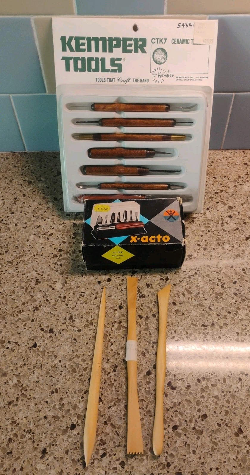 Kemper ceramic tool kit 7 pieces CTK7 X-ACTO Blade Kit Wooden Tools