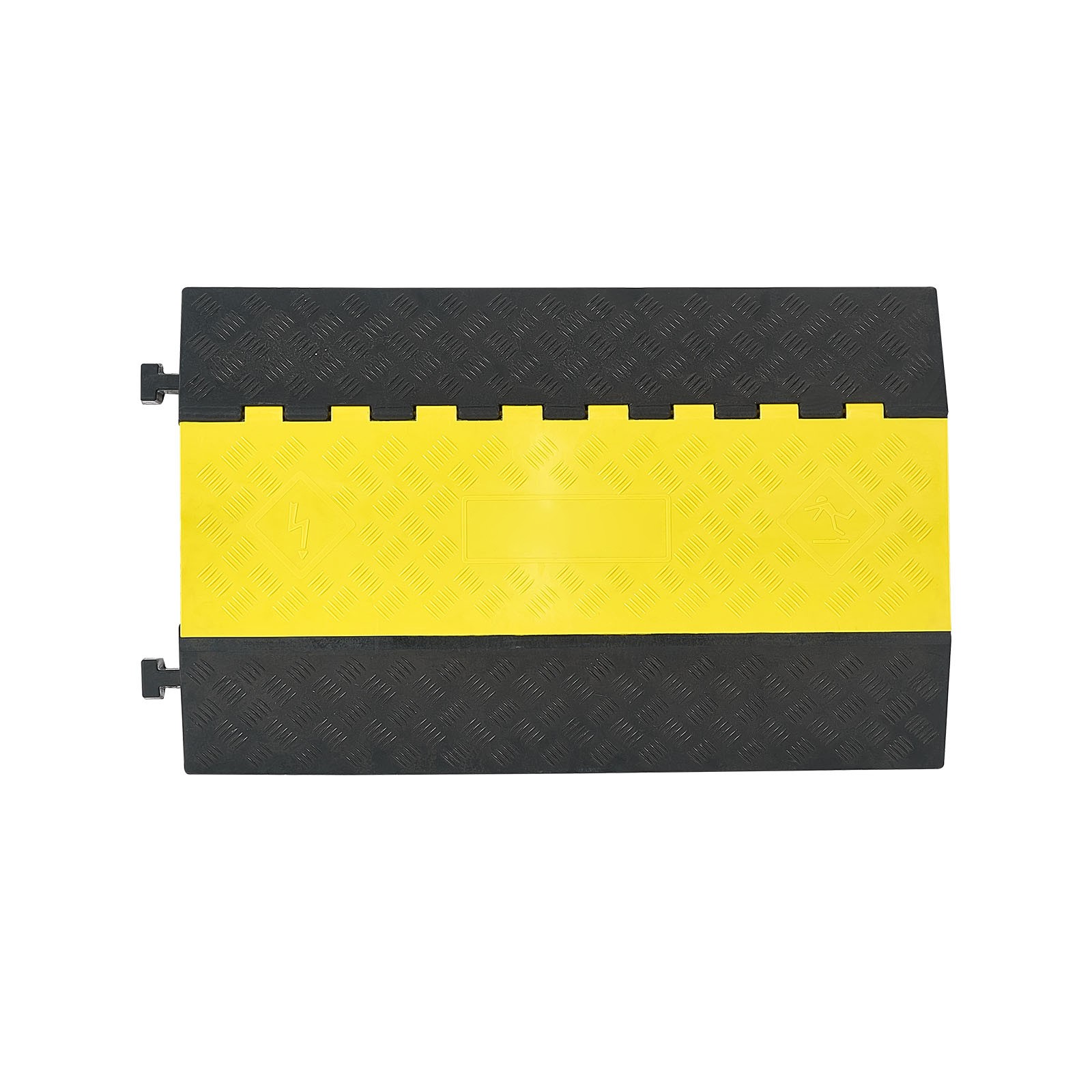 Uimoso Rubber Cable Ramp with 2 Channels, 22000 lbs Axle Load Capacity