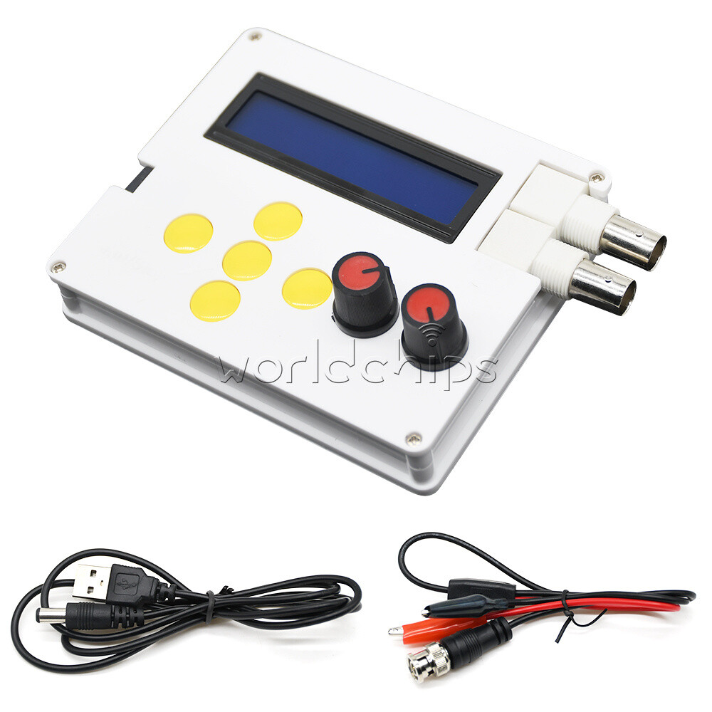 DC4V-10V DDS Function Signal Generator Square Wave Adjustable 1Hz-500K 1602LCD