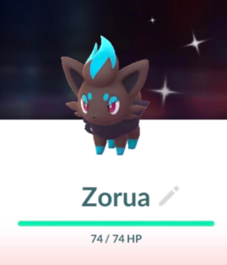 ✨ Zorua Shiny Pokemon Go ✨ Registered Exchange Only