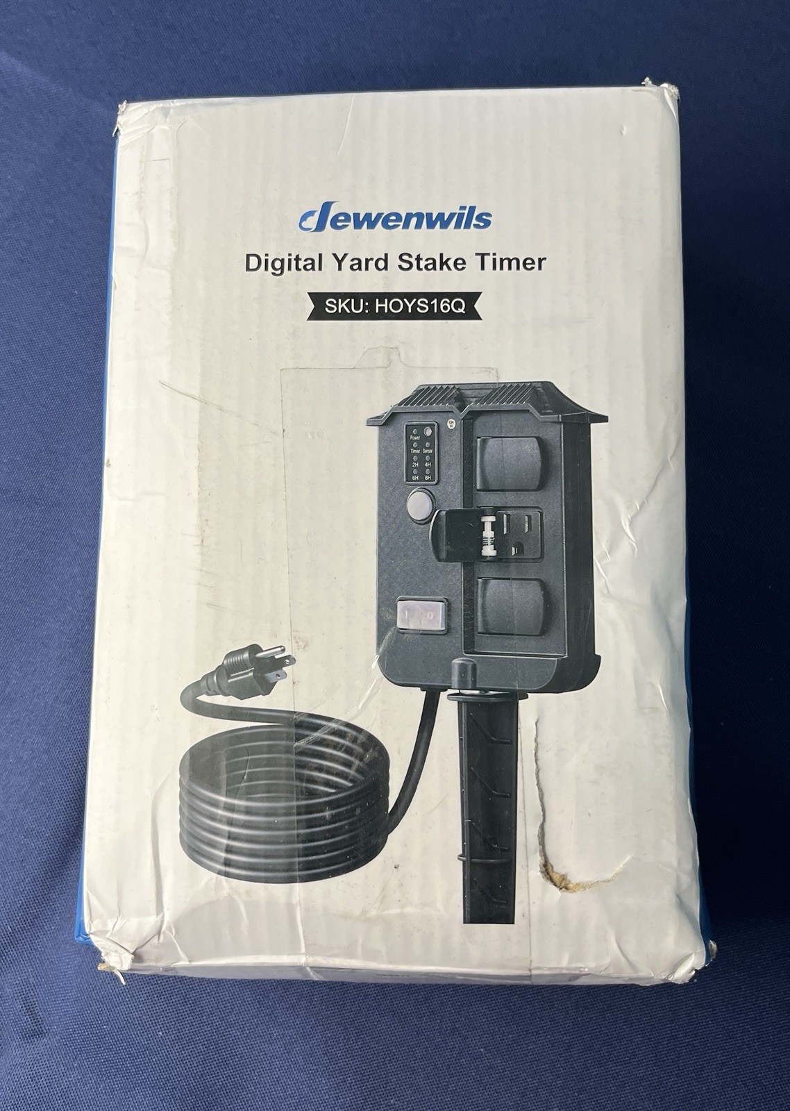 Digital Yard Stake Timer 6ft Cord  Dewenwils New In Slight Damage Box